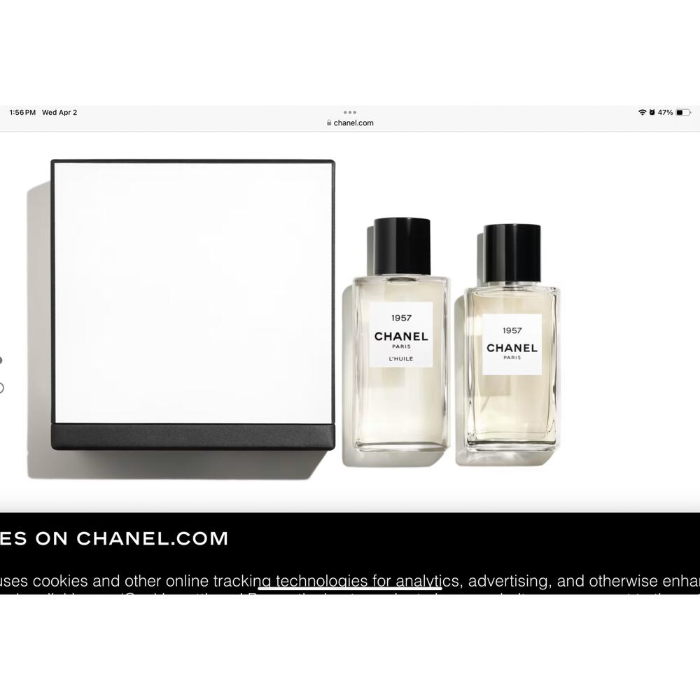 Chanel 1957 Les Exclusifs de Chanel-  6.8 Fl oz Eau de Parfum Huile Corps Set
